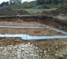 Coulage de la semelle filante