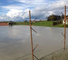 Dalle de l'étage coulée !!!!