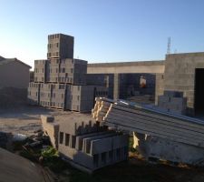 Livraison des parpaings &eacute;tage