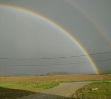 Après la pluie un superbe arc en ciel double ! 24/04