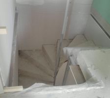 Les escaliers vu du haut