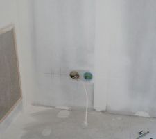 à l'origine, 1 prise de courant et 1 prise téléphonique.
Dans le fourreau téléphone, j'ai passé en plus un coax pour la TV.