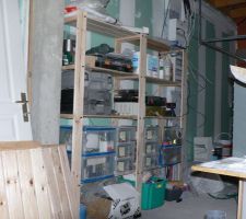 Premiers rangements dans le garage...