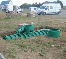 La cuve de récupération des eaux pluviales