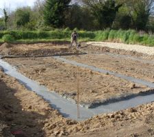 Les fondations encore fraiches !