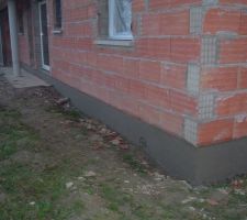 Enduit soubassement . A suivre