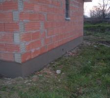 Enduit soubassement . A suivre