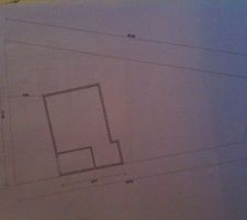 Simulation d'implantation de la maison dans le terrain