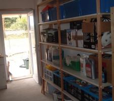 étagère fabrication maison