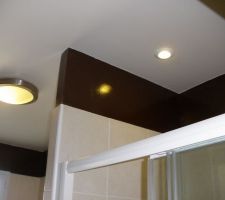 Mise en place spot LED basse tenstion dans douche