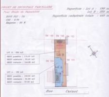 Plan du terrain en orange