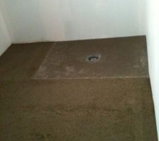 Pose du receveur pour la douche a l italienne