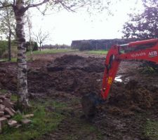 Implantation  de la cabane de jardin