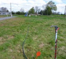 Robinet de chantier mis en place