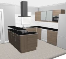 Voici le projet cuisine .
La cuisine c'est nous et . . . . . . . . . . . . . . . . . . . . . . . nous pas de chance !!!!