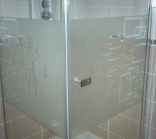 MISE EN PLACE DES PAROIS DE DOUCHE