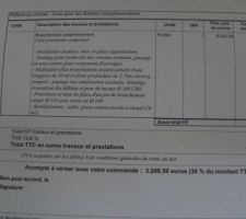 Devis exorbitant de branchement du tout à l'égout!!!