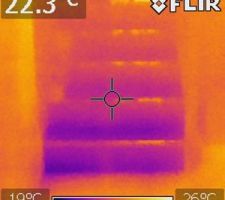 La montée de l'escalier : le froid vient du vide sanitaire