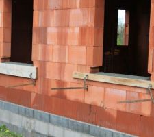 Préparation pour les appuis de fenêtre.