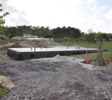 Vue générale du chantier. Ma belle prairie a définitivement disparu.