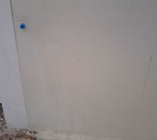 Traces sur l'enduit !
