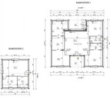 Les plans des 2 maisons