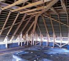 Vue sur la futur mezzanine....