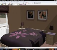 Représentation 3D de notre futur chambre