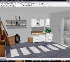 Représentation 3D de notre futur garage