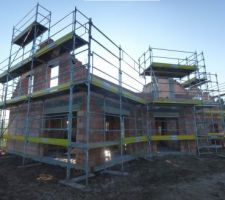 Mise en place échaffaudage