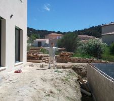 Espacement maison - piscine (largeur terrasse)