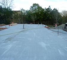 S&eacute;chage de la dalle 1&deg; jour