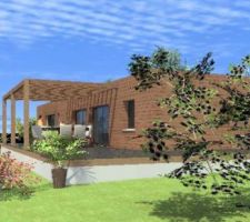 Projet de terrasse et pergola ! finalement, la terrasse fera 3*7 et la pergola sera en métal avec un rideau qui se relève !