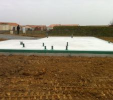 Dalle termine avec traitement anti thermide
