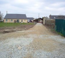 Chemin d'accés au terrain