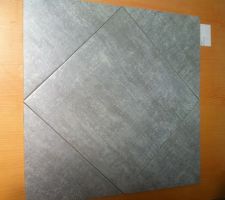 Voila le carrelage que nous avons choisi pour tout le RDC