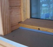 Joints des châssis fixes.