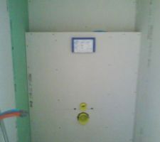 Placo batisupport WC suspendue