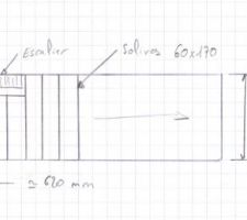 Schéma du plancher au dessus du garage