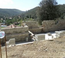 Elévation du garage / vide sanitaire