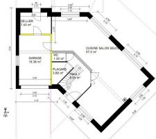 Plan du RDC de notre futur maison