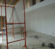 2 couches sous-couches sp&eacute;ciale placo sur mur