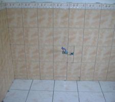 Emplacement du meuble blanc brillat double vasque en 140