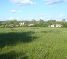 Vue de notre terrain