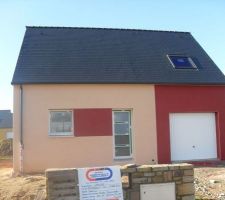 Exemple d'enduit rouge carmine WB 343