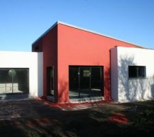 Exemple d'enduit rouge carmine WB 343