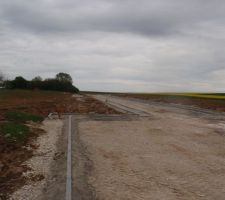 Voirie en cour de r&eacute;alisation