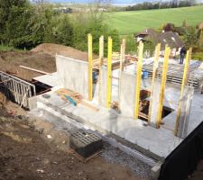 Elévation des murs du niveau 1