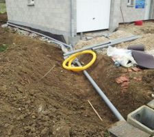 Pose du drain