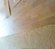 POse du parquet, 100m² dans toute la maison sauf wc et salle de bain